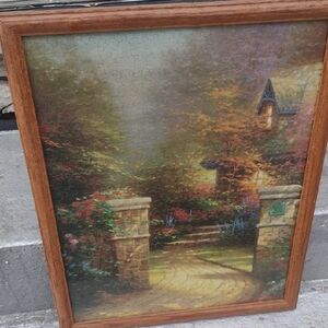 Thomas Kinkade Framed Puzzle